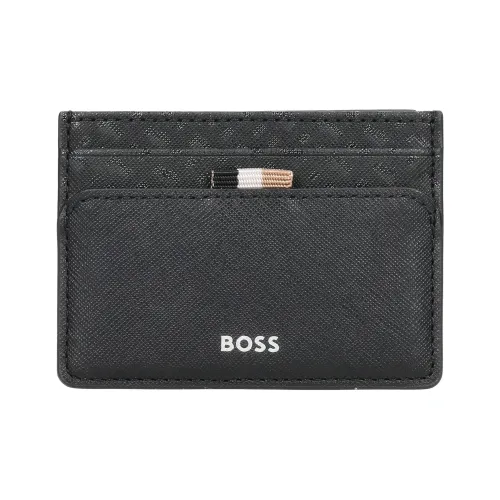 Hugo Boss Кожа Держатель для карт Стандартный Мужской Черный