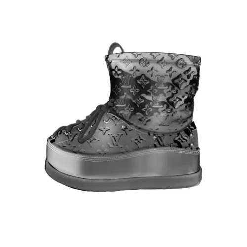 LOUIS VUITTON SKI Коллекция лыжного снаряжения SS26 Yeti Короткие сноубутсы Мужской Черный