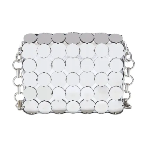 Paco Rabanne Искусственная кожа Сумка через плечо Стандартная Женская Серебряный