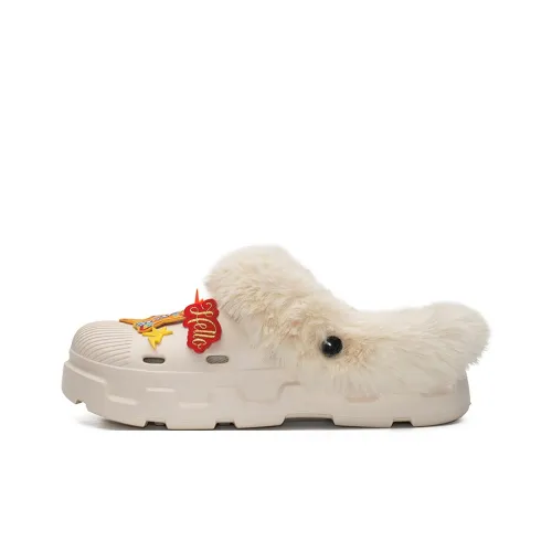 OUBT ЭВА Противоскользящие устойчивые к истиранию против запахов домашние тапочки унисекс бежевые