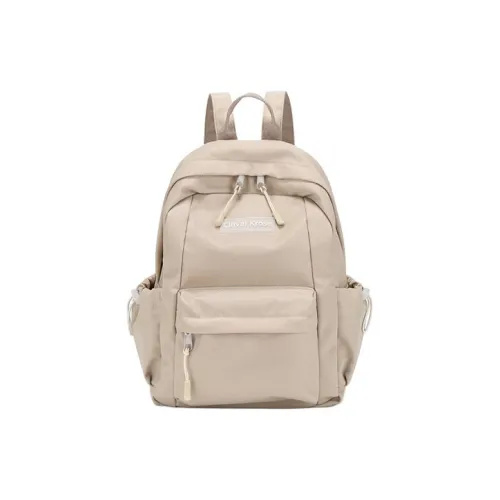 Simvay Clos Ткань Рюкзак Маленький Женский Экрю Черный