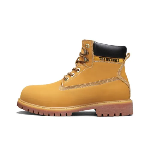 BANGNEY Модный Yellow Boots Носки экипаж Мартин Boot Унисекс Желтый