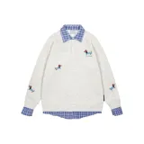 Бело-серый с флисовой подкладкой