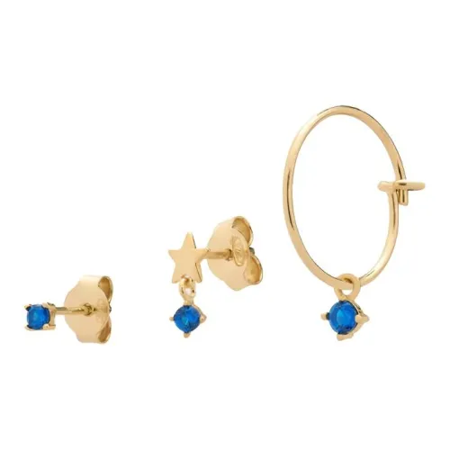 Rue Des Mille Серьги из стерлингового серебра 925 пробы унисекс золото