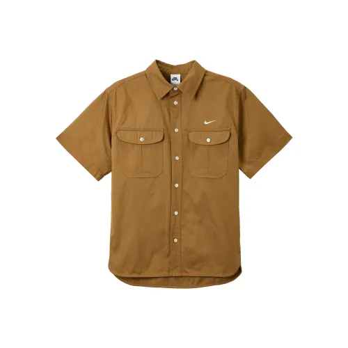 NIKE Коричневая унисекс футболка