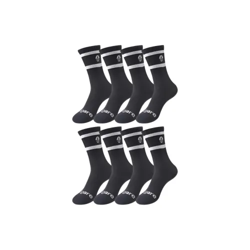 NAVIGARE [8 упаковок] 8 черных унисекс носки MID до икры