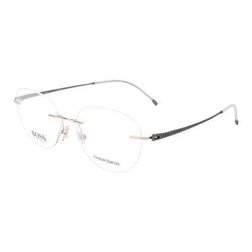 HUGO BOSS Металл Овал ОПТИЧЕСКИЕ Очки Мужской Золотой Серебристый