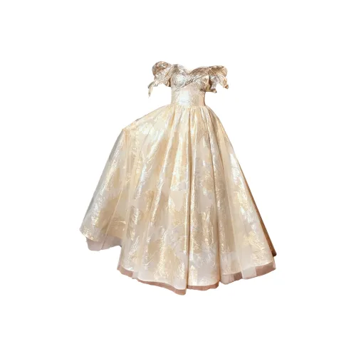 JIAONI Шампанское Женские Вечерние Платья