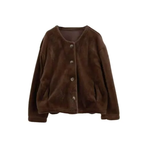AFGGD Кофе Женские Бархатные Куртки
