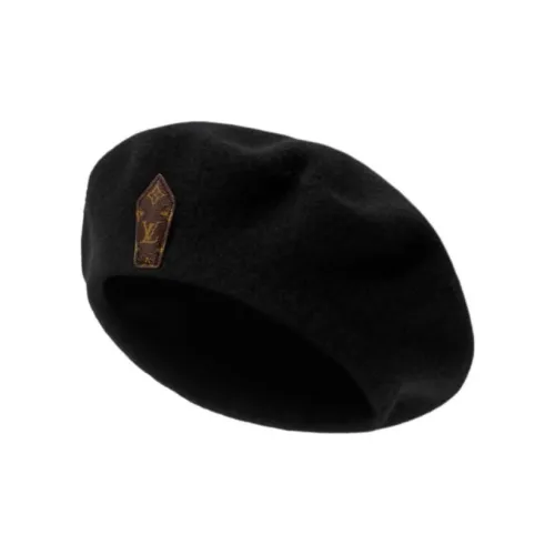 LOUIS VUITTON Шерпова берета Женские Черный