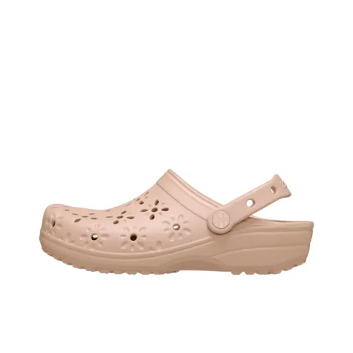 Crocs Classic Floral Sabo Women's Pink Crocs Классический Floral Sabo Женские Розовый