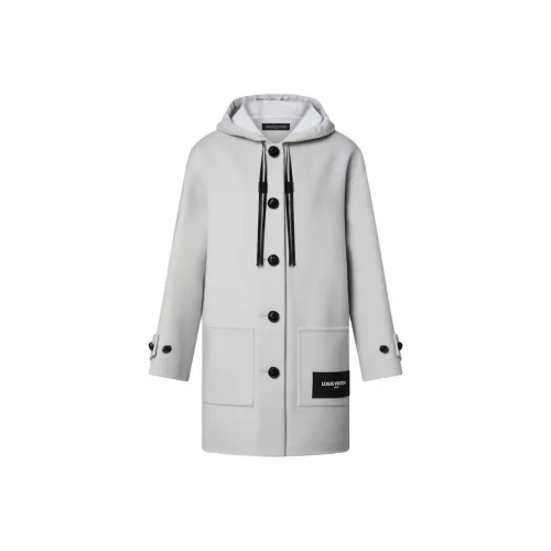 LOUIS VUITTON Silver Женское пальто