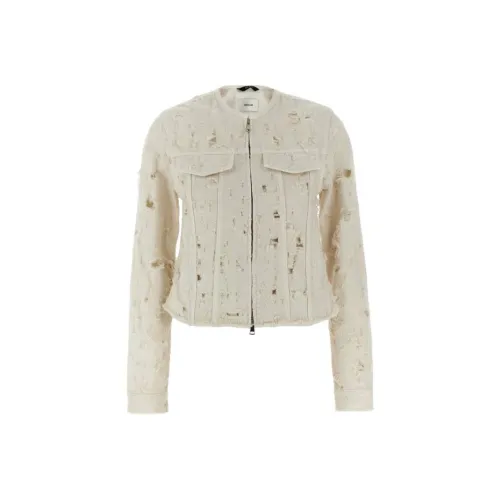 HAIKURE Белый Женские Джинсовые Куртки