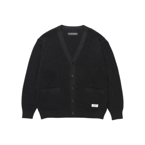 WACKO MARIA FW25 Вафельная вязка Кардиган Трикотаж Унисекс
