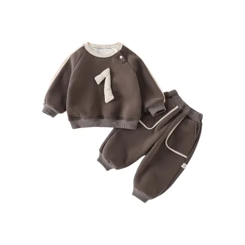 XiaoJinBu Наборы детской одежды с флисовой подкладкой