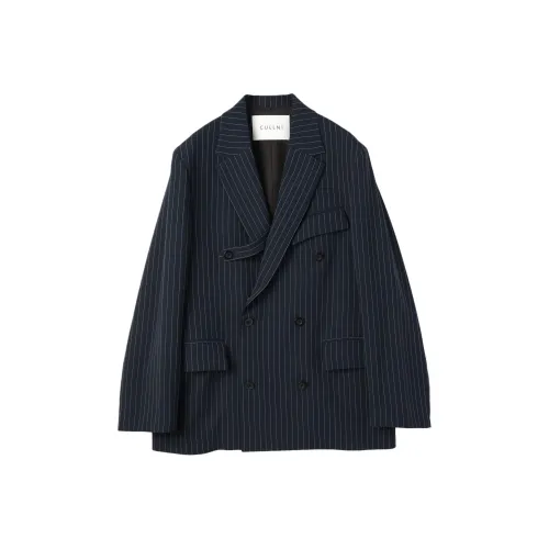 CULLNI FW25 Stripe Double Cloth Slant Belt Tailored Jacket Куртки Пальто Unisex