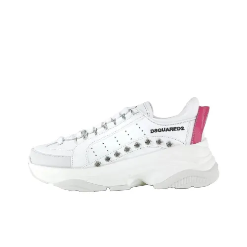 DSQUARED 2 BUMPY 551 Низкие кроссовки для спорта Мужские Белый Красный