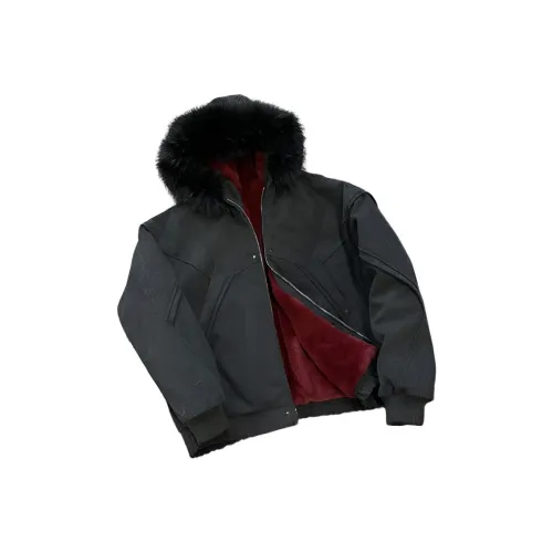 WUHA CREW Черный Красный Внутренний Унисекс Пуховики (Пуховики)