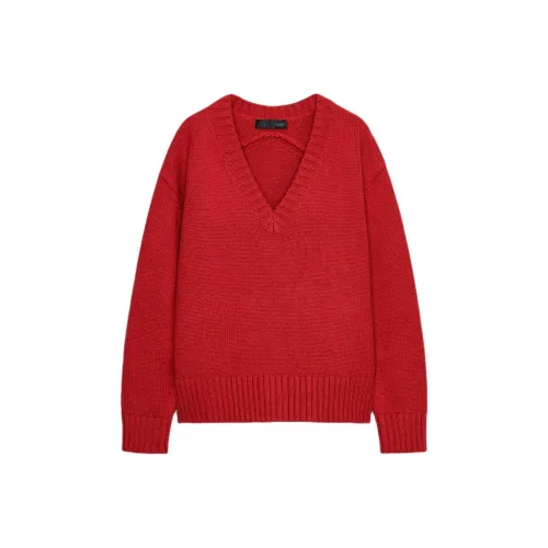 ZARA Red Women's Sweaters ZARA Красные Женские Свитера