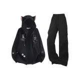 Чёрный + Чёрный Брюки