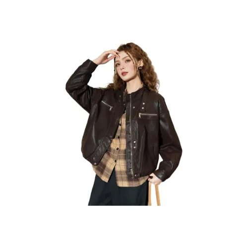 FAWENXIANGZI Кофе Женские Куртки