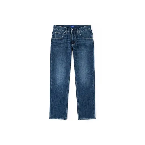 Lee Темно-синий Мужской Джинсы