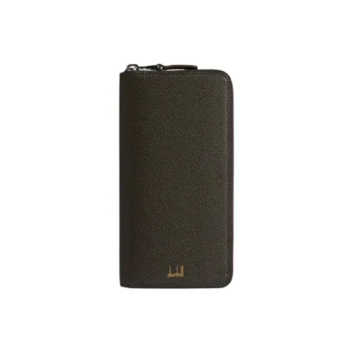 Dunhill Кошелек из телячьей кожи мужской оливково-серый