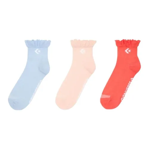 Конверс 3 пачки с оборками Edge QUARTER носки высокие носки женские 3 пачки