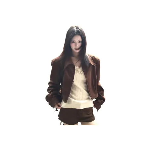 MUCCHIC Кофе Женские Куртки