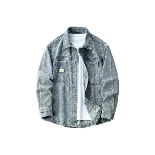 THINGYLAB Синий Мужской Джинсовые Куртки