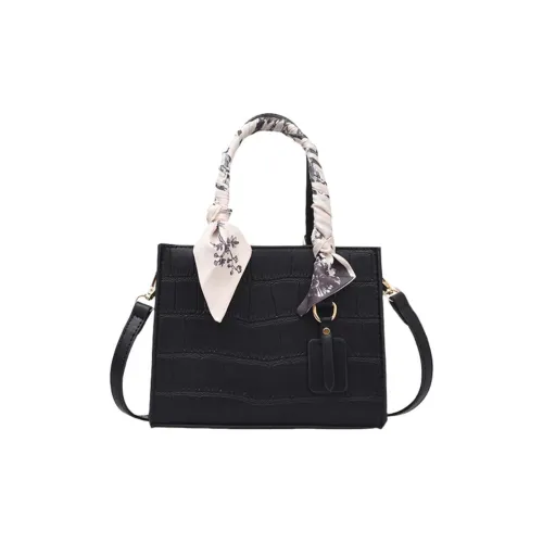 Duoluplo Doron Paul ПУ (полиуретан) Сумка Стандартная Женская Крокодил Черный Крокодил Белый Мультяшный Черный Мультяшный Белый