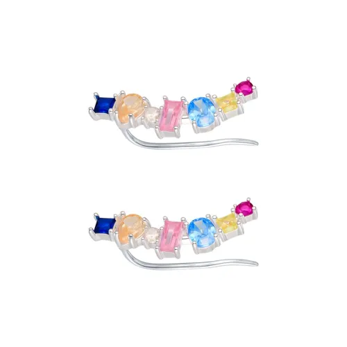 EAR PARTNER Серьги-гвоздики из серебра 925 пробы женские