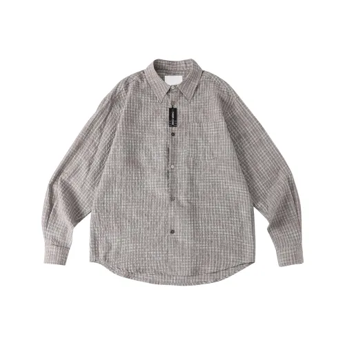 CHEER ZONE Серая рубашка в клетку унисекс