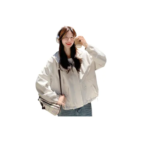 JOEM Бежевый Женский Короткий Пальто