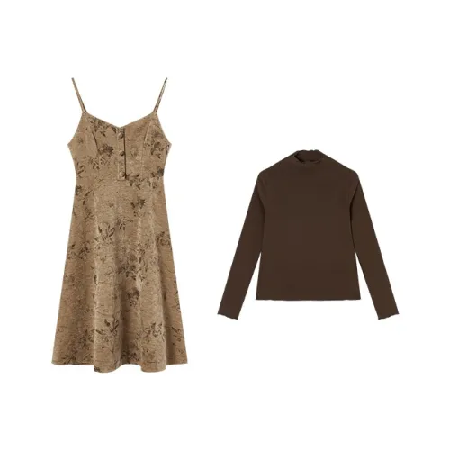 XIANGYING Кофе Женские Комплекты с Юбкой