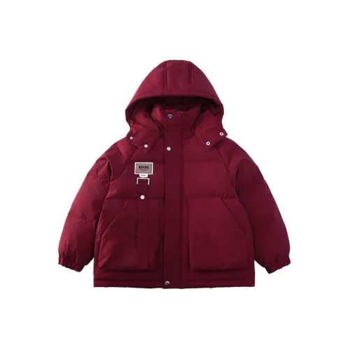 Yalu Хлопковый пуховик Джемово-красный Подростки