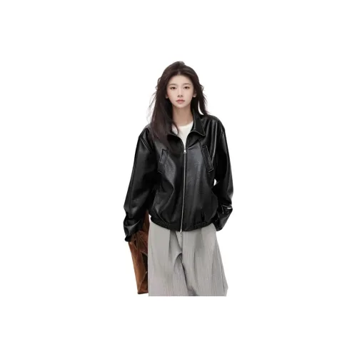 FRLMK Унисекс Кожаные куртки