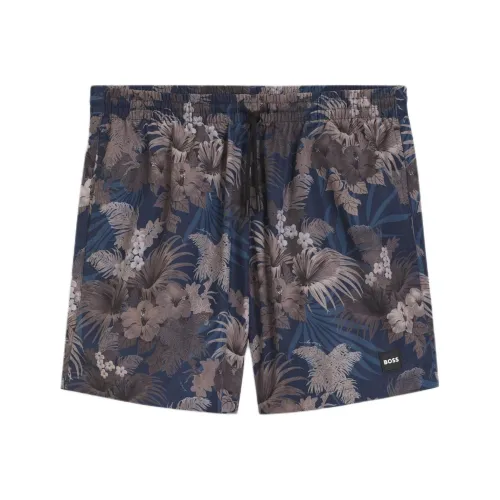 Hugo Boss Коричневые Мужские Пляжные Шорты