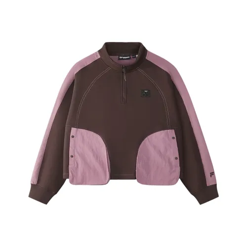 FILA FUSION Свитшот Женский Черная Смородина Фиолетовый