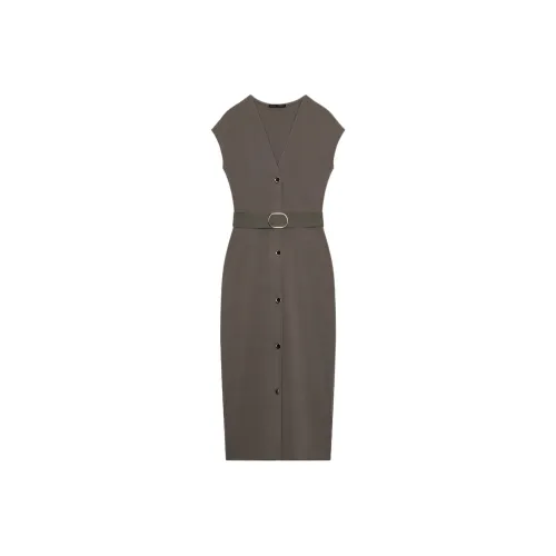 ZARA Короткое платье с короткими рукавами женское