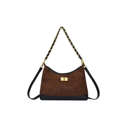 PINK·LAND ПУ (полиуретан) Сумка через плечо Стандартная Женская Кофейный Коричневый Хаки Красный Черный