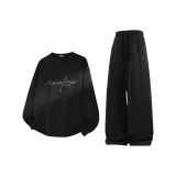 [2 упаковки] Черный (Ma Shiyijian Liu Nian) + Черный (Ma Penduan Свет и Тень Штаны с логотипом)