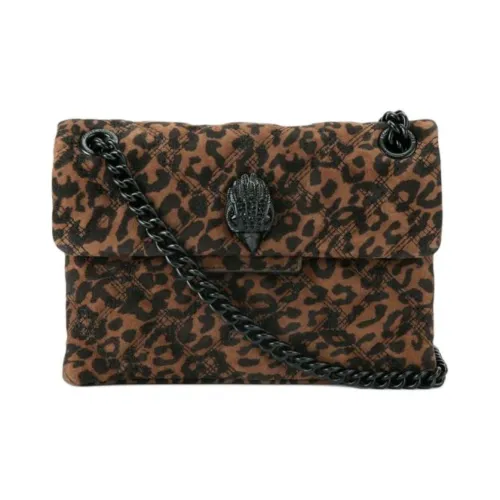 Kurt Geiger London Kensington Замша Сумка через плечо Мини Женская Черная Коричневая