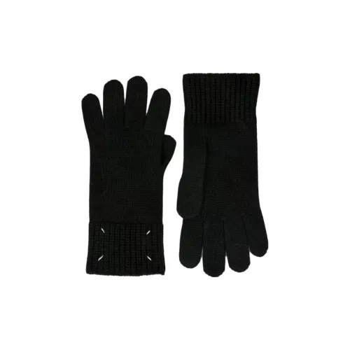 Maison Margiela Шерстяные Перчатки Женские Черные