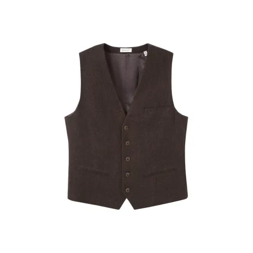 GANT 265 Темный Кофейный Мужские Жилеты