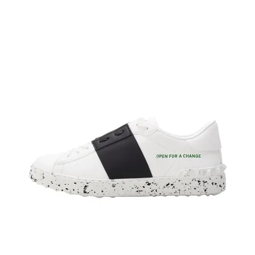 Valentino Открыто For A Change Low Топ Стильные Скейтбординги Мужской Белый черный