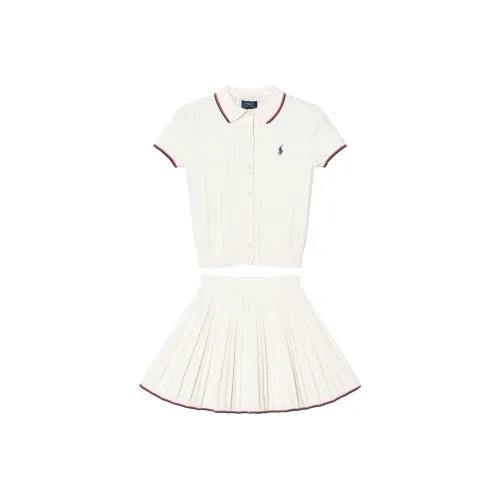 Детский комплект Polo Ralph Lauren с юбкой цвета экрю