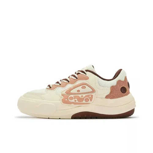 361° Slip-resistant и дышащие низкие кеды для скейтбординга женские бежево-коричневые