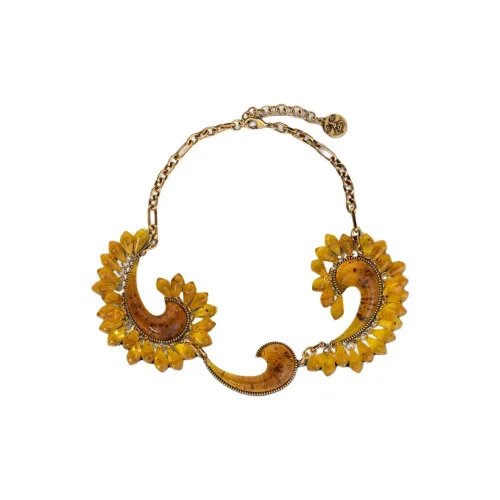 ETRO Смола Ожерелья Женские Желтые