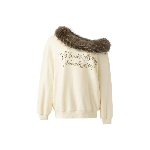 MOOD BERRY Светло-желтые Женские Свитшоты